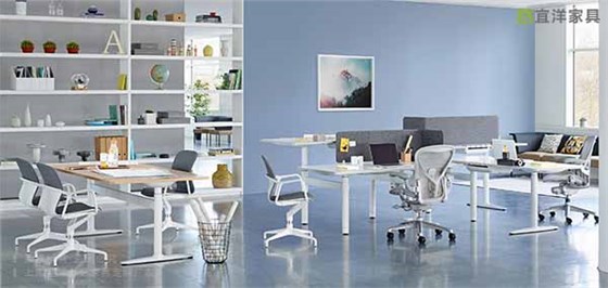 板式辦公桌,網(wǎng)布椅