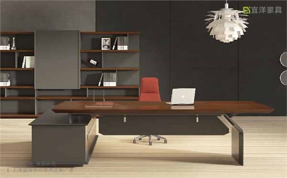 老板辦公桌,老板大班臺(tái),真皮大班臺(tái)
