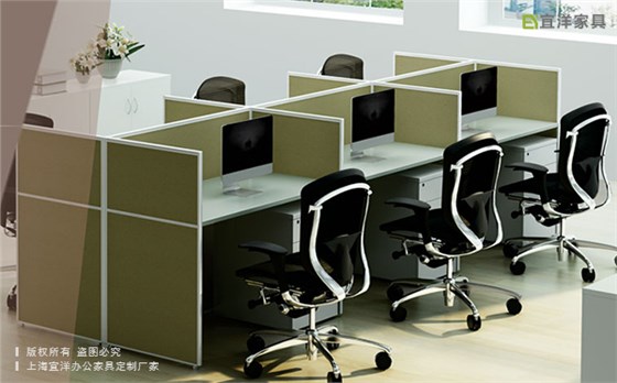 多人屏風(fēng)工作位,定制職員辦公桌,屏風(fēng)隔斷