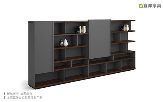 實(shí)木文件柜,定制玻璃茶水柜,西安辦公家具