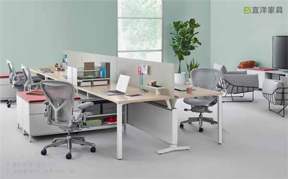 板式辦公桌,板式工作位,定制屏風辦公桌