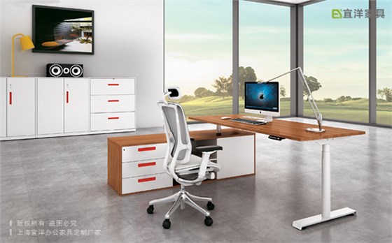 員工辦公升降桌,升降辦公桌廠家,電動職員桌