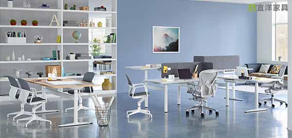 板式辦公桌,網(wǎng)布椅