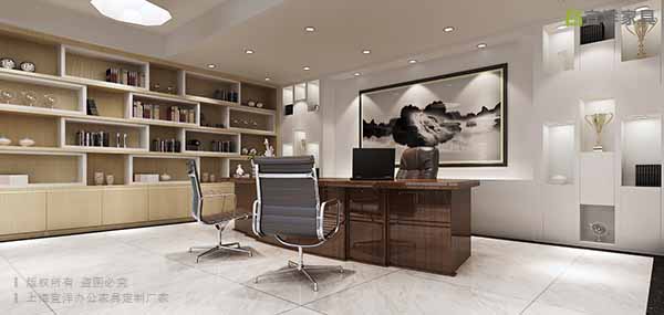 老總辦公室,實木辦公桌,老板椅,真皮椅