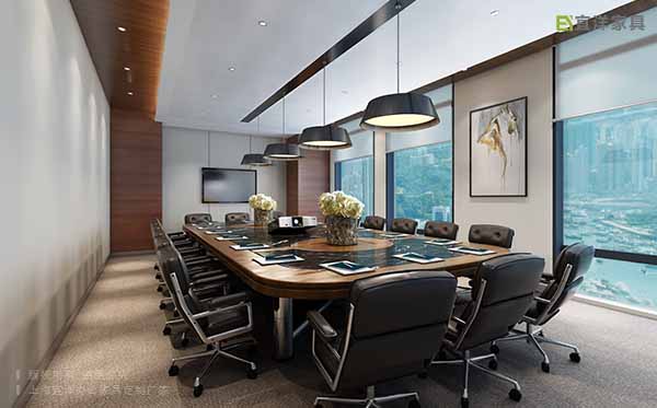 皮質(zhì)辦公椅,實(shí)木辦公桌,多媒體會(huì)議