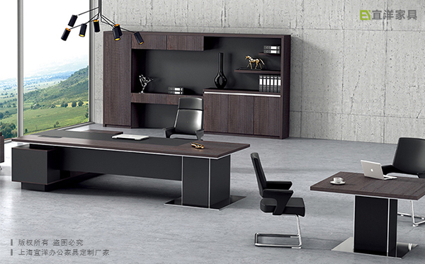 實木老板桌,杭州辦公家具,辦公班臺廠家定做