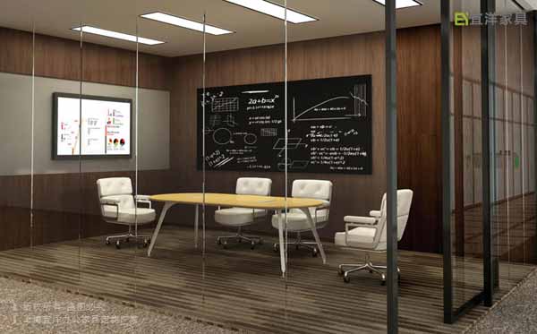 會議桌,六人會議桌,皮質(zhì)會議椅