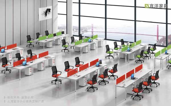 定制屏風桌,員工屏風桌,員工椅