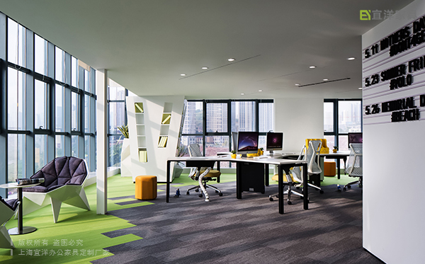 智能辦公家具定制,板式職員桌