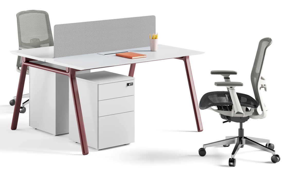 面對(duì)面二人位辦公桌