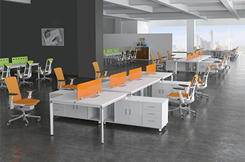 屏風(fēng)式辦公桌-辦公桌二人組-職員桌-溫州辦公桌