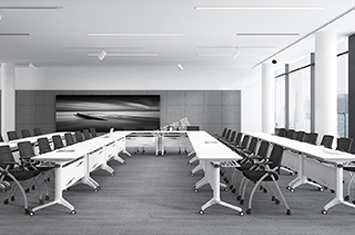 折疊會(huì)議桌-智能辦公桌-電腦桌滑輪-上海辦公家具直銷